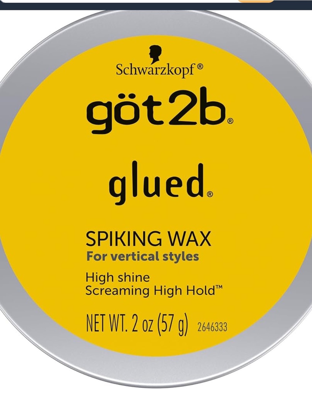 Got2b Glued Spiking Hair Wax, Fierce Holding Power, 2 oz  new